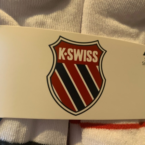 🎀HOST PICK🎀 K-Swiss Men's White and Gray Athletic Socks - 6 Pairs Shoe Size 6-12 - Picture 2 of 6
